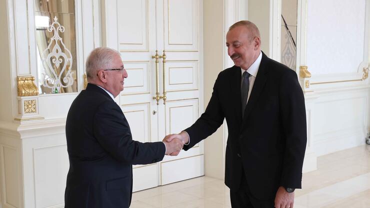 Bakan Güler, Azerbaycan Cumhurbaşkanı Aliyev ile görüştü